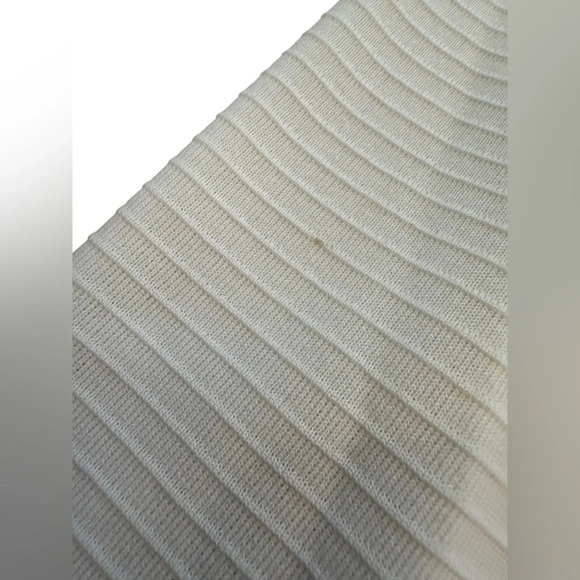 MISOOK White & Black Zip Jacket Cardigan with Brown/Brass Button Detail Size M - Picture 9 of 10